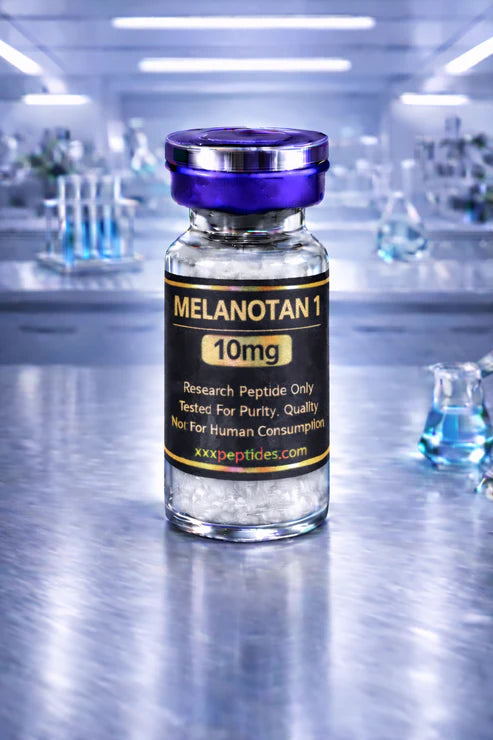 Melanotan 1 Afamelanotide 10mg research peptide vial - melanocortin receptor agonist lab compound