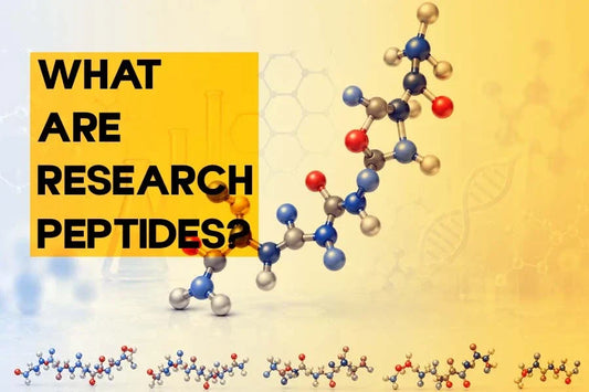 What are research peptides - molecular structure diagram illustration