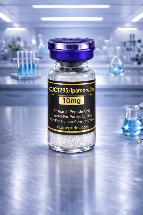 CJC-1295 Ipamorelin 10mg research peptide vial - dual peptide lab compound