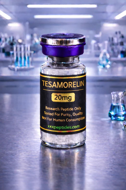 Tesamorelin 20mg research peptide vial synthetic GHRH analog lab compound